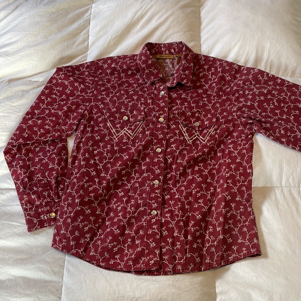 Unisex Wangler rodeo shirt. Cowboy/Cowgirl long sleeve  shirt. Kids